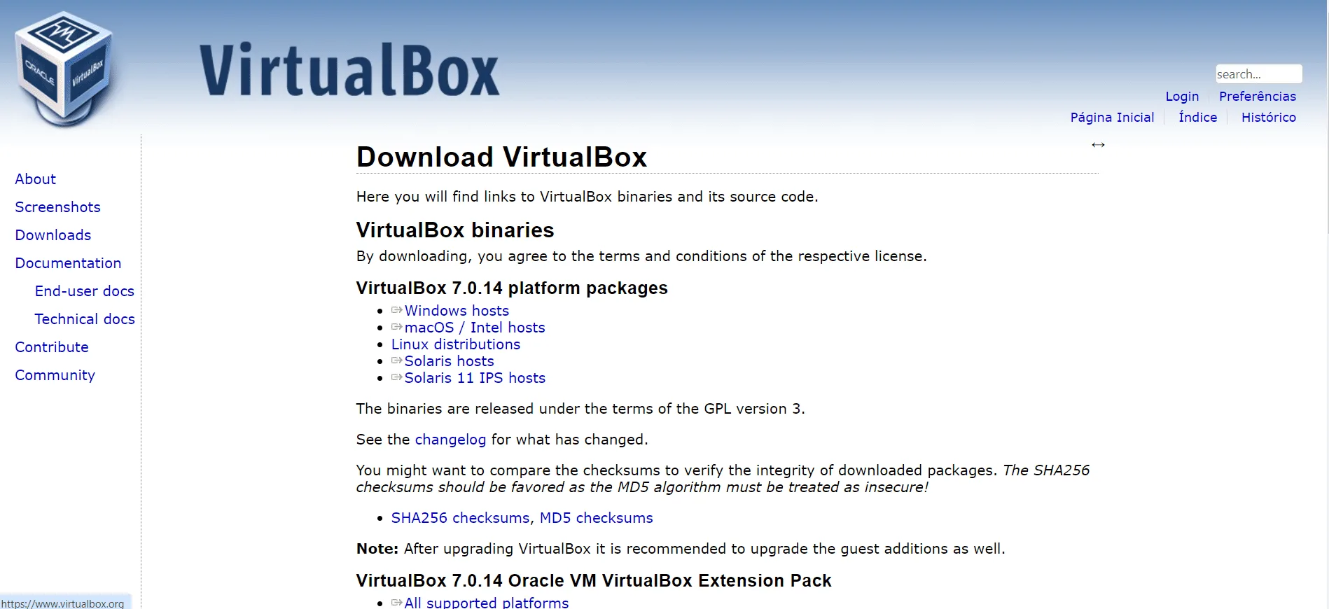 virtualbox-page-download