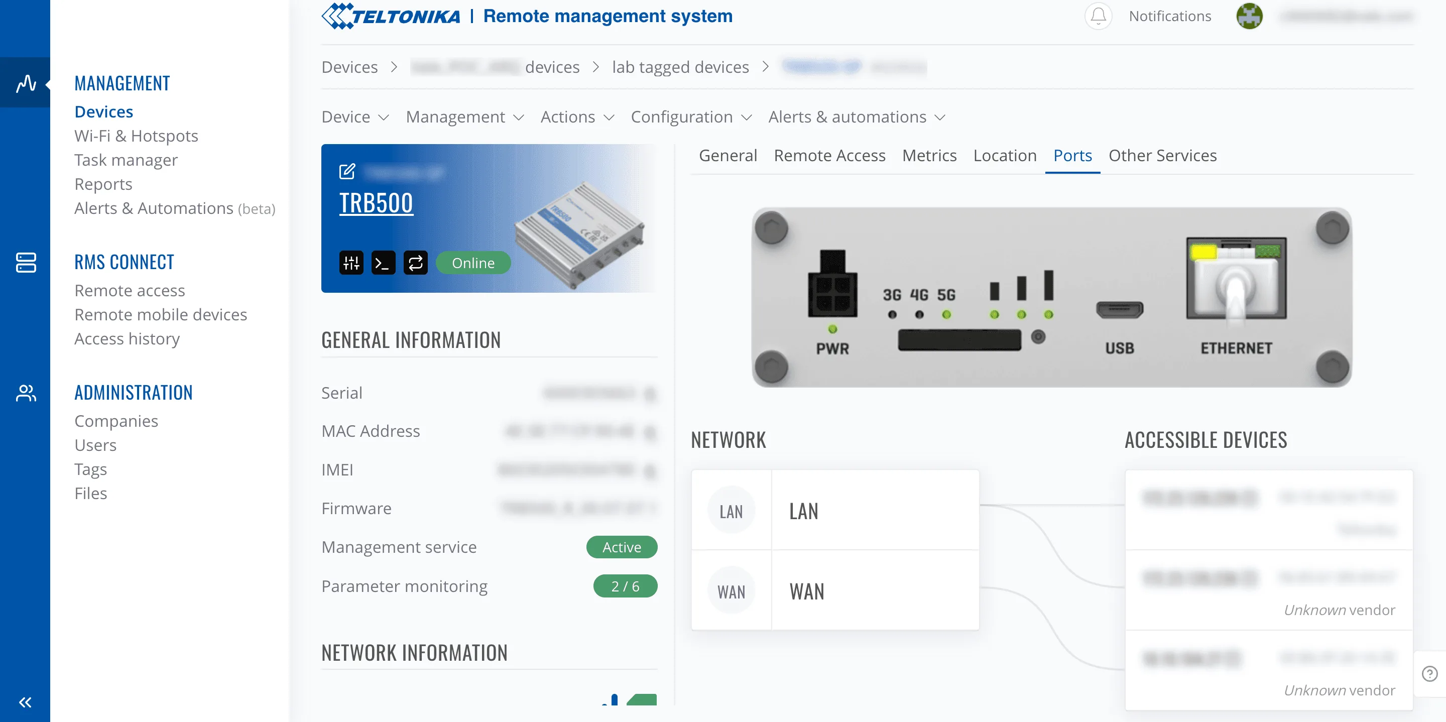 TRB500-VPNs